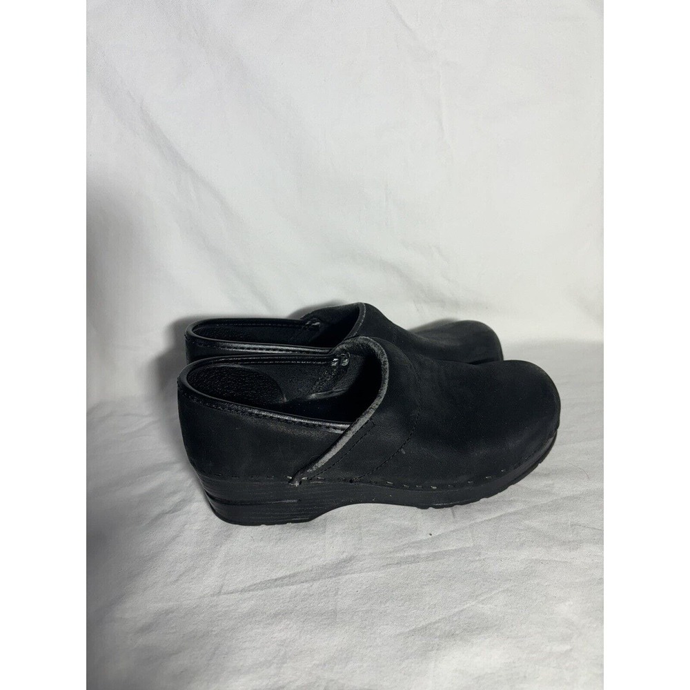 Bjorndal Classic Clog‎ Shoes Women's 7 Black Leather GUC N4